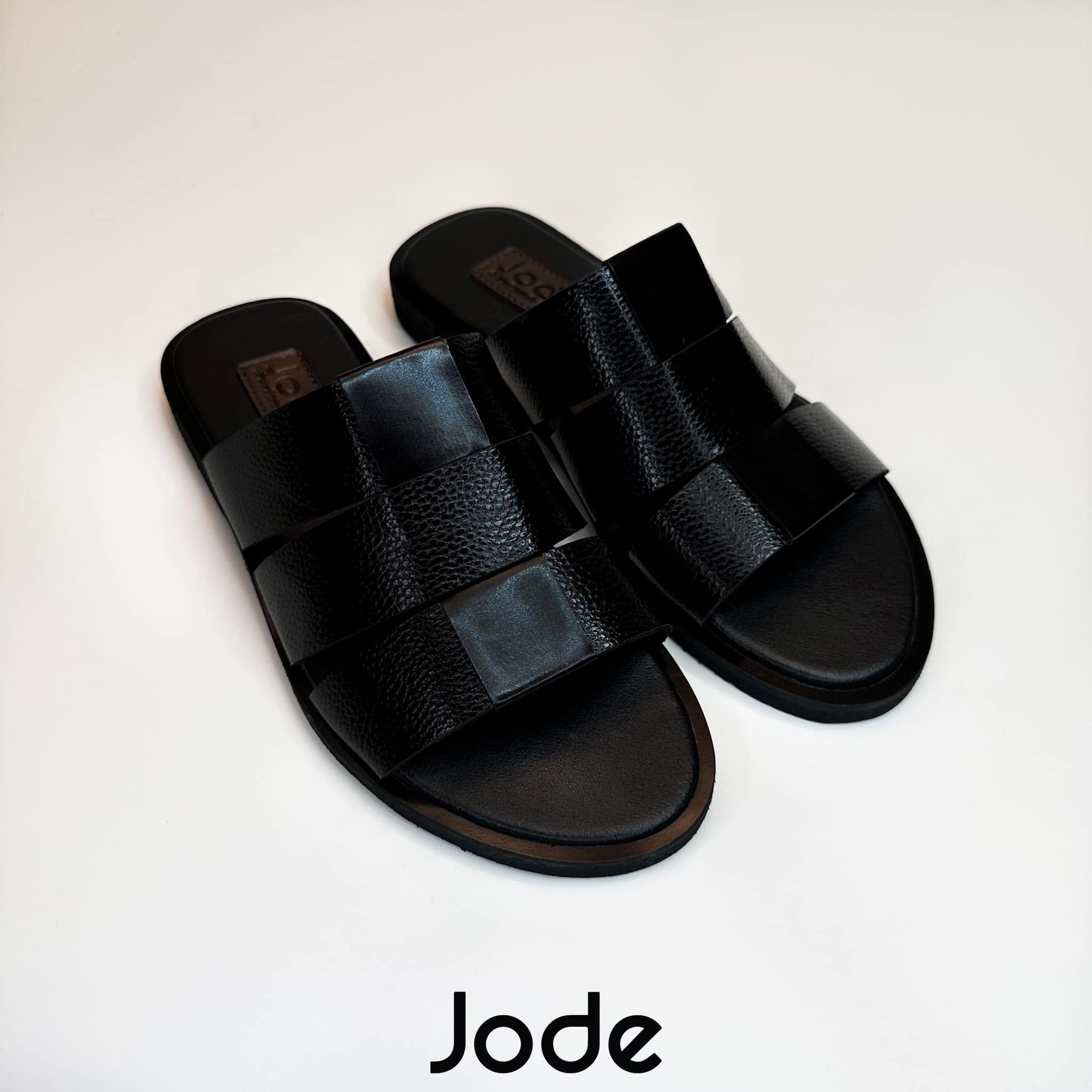 Black Multi-Strap Slides