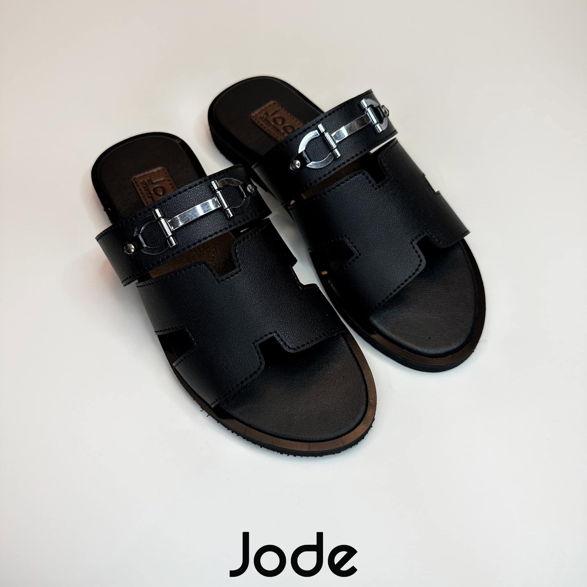 Black Hermes Horsebit Slides