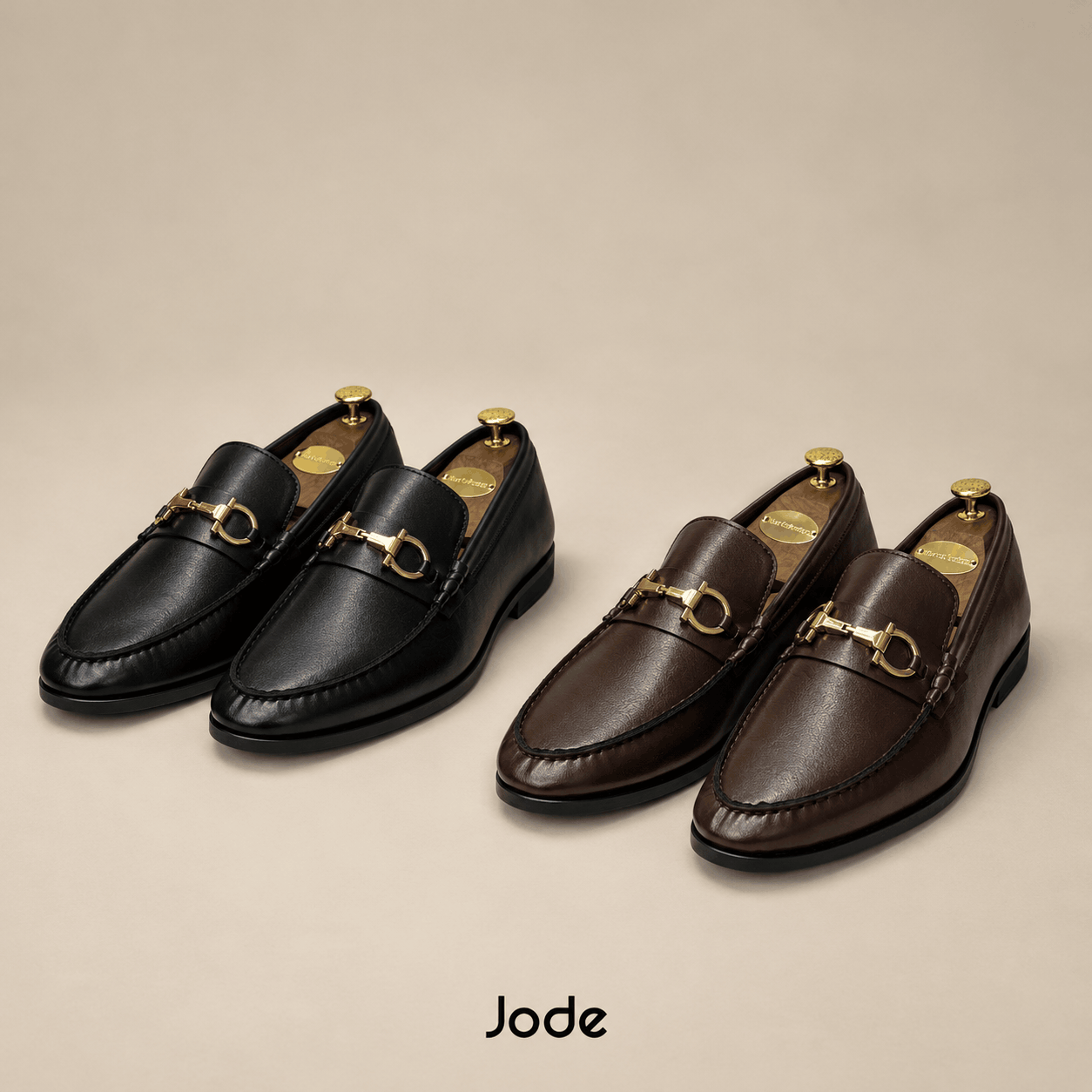 Black Espresso Brown Stitch Horsebit Loafers
