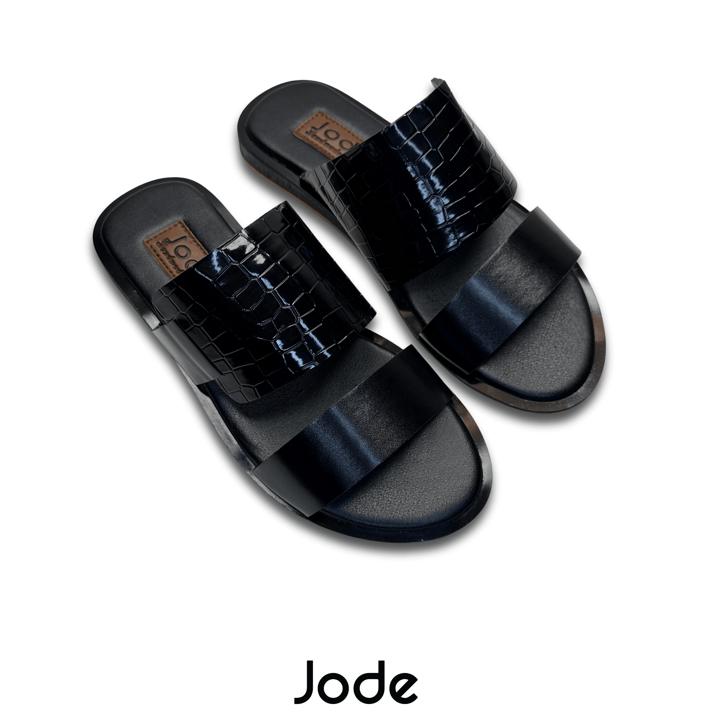 Black Cocoa leather Double part designer edition